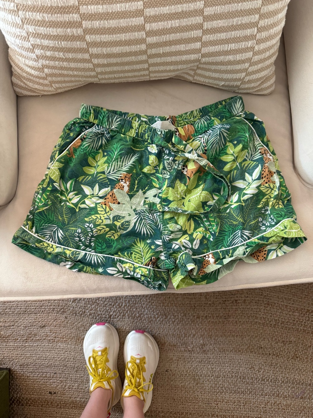 Printfresh Green Jungle Oasis Pajama Shorts